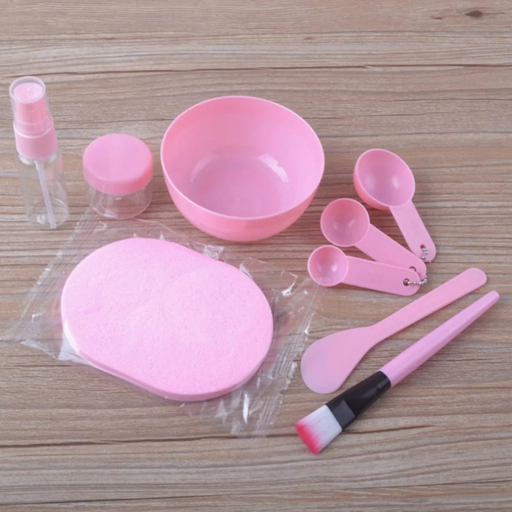

DIY Mask Skin Care Kit Medium 9 Piece Mask Mask Bar Brush Measuring Spoon Spray Bottle Bubble Washing
