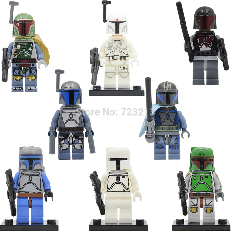 

Mandalorian popping Boba Mandalorian Single Sale Star Wars Figure Jango Fett Pre Vizsla Building Blocks Set Model bobba Fet Toys