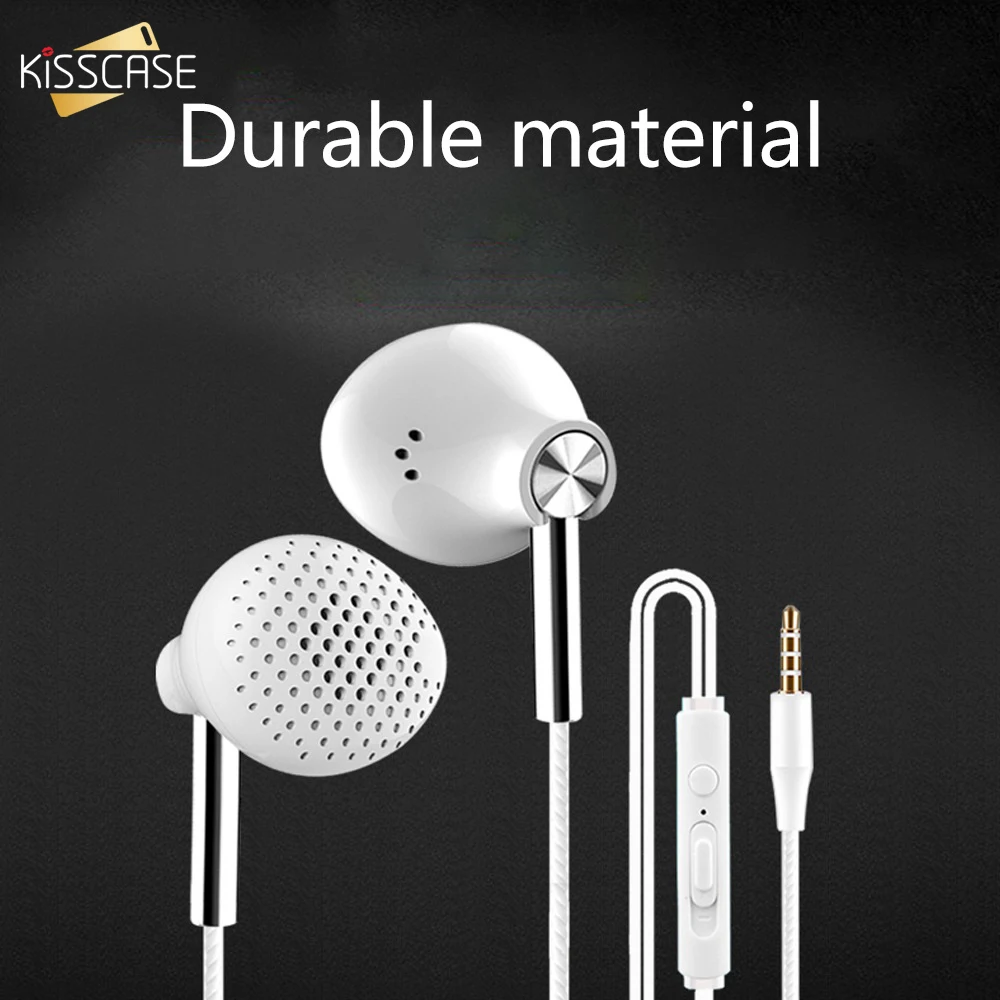 

KISSCASE 3.5mm Wired Earphone Earbuds 6D Stereo Bass Surround Headset in Ears With Mic For Xiaomi Samsung Sports Game Earphones