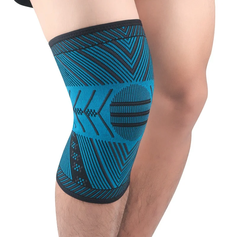 1pcs Compression Knee Sleeve Best Knee Brace Anti-slip Kneepads Protector Support Running Basketball Knee Pads Workout Sports