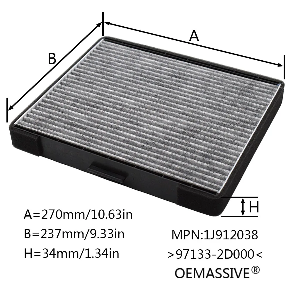 Воздушный фильтр в салон автомобиля 97133-2D000 для hyundai Tiburon купе Elantra Lavita матрица 2001 2002 2003 2004 2005 2006 2007 2008 2009