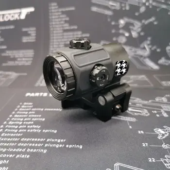 

Magorui Tactical G43 3x Magnifying Scope, with side STS QD mounting switch, accessories for 20mm rail rifles