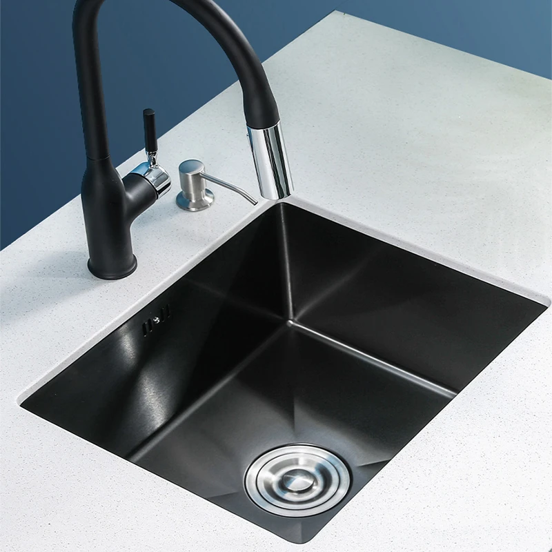 38x30cm Small Black Bar Sink 304 Stainless Steel Kitchen Sink