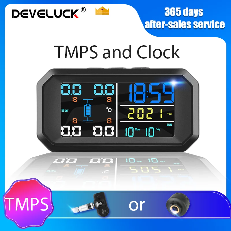 Система контроля давления в шинах TPMS беспроводной прибор с ЖК-дисплеем на