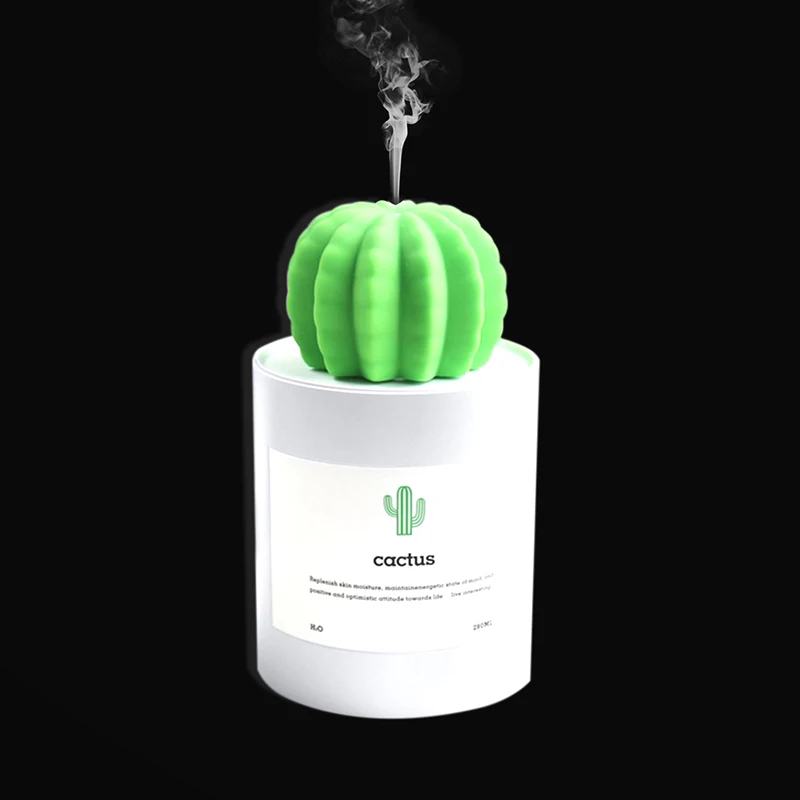 

USB Humidifier, Mini Size Cactus mist Humidifier for Bedroom Home Office Car 280ml