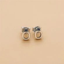 Cefuny, 925 пробы, серебряная полированная корона, серьги-гвоздики, осень, стиль, Женские Ювелирные изделия, коллекционные сережки