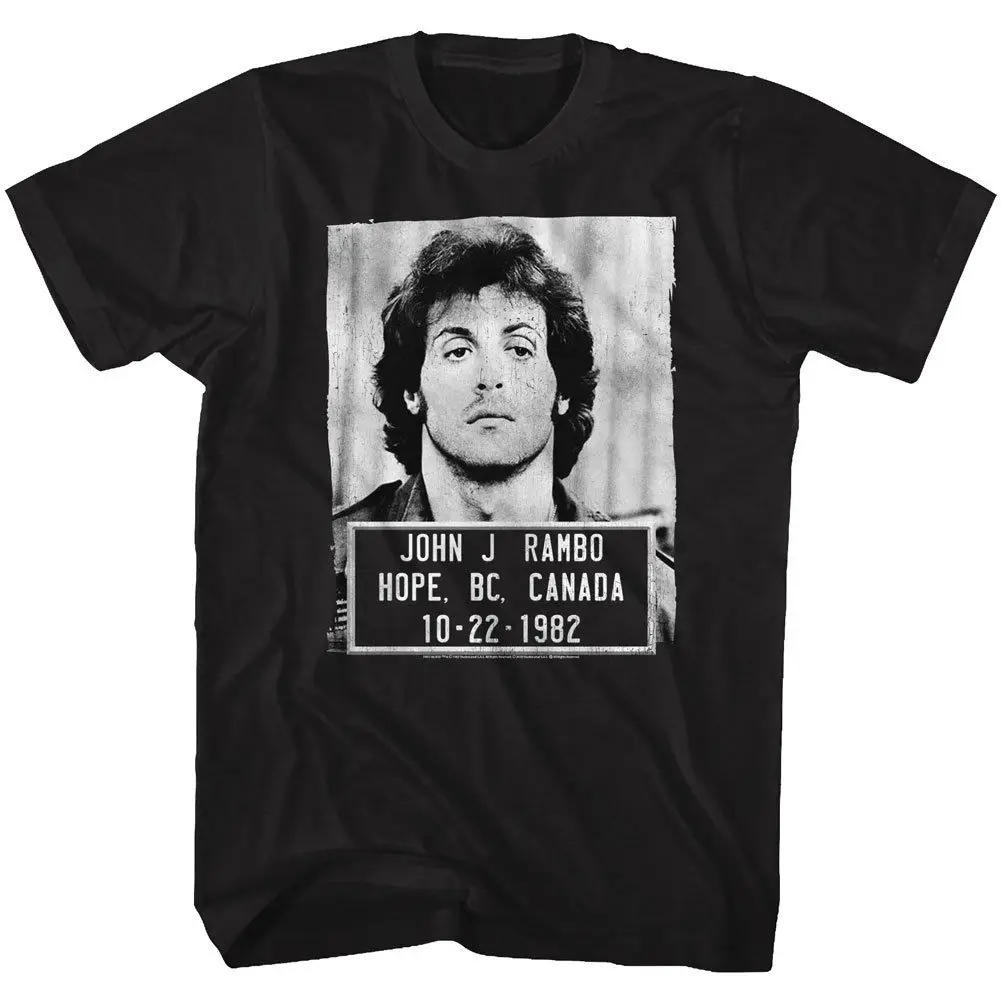 

Rambo First Blood John J Rambo Mug Shot 10-22-1982 Adult T Shirt 2019 Cool Tees