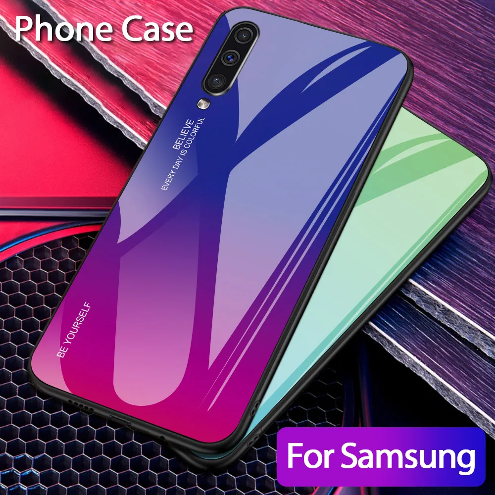 DATALAND Luxury phone case for Samsung noet8 9 S8 S9 S10 Plus S10e Tempered Glass of samsung s8 case Shockproof Soft phone cover
