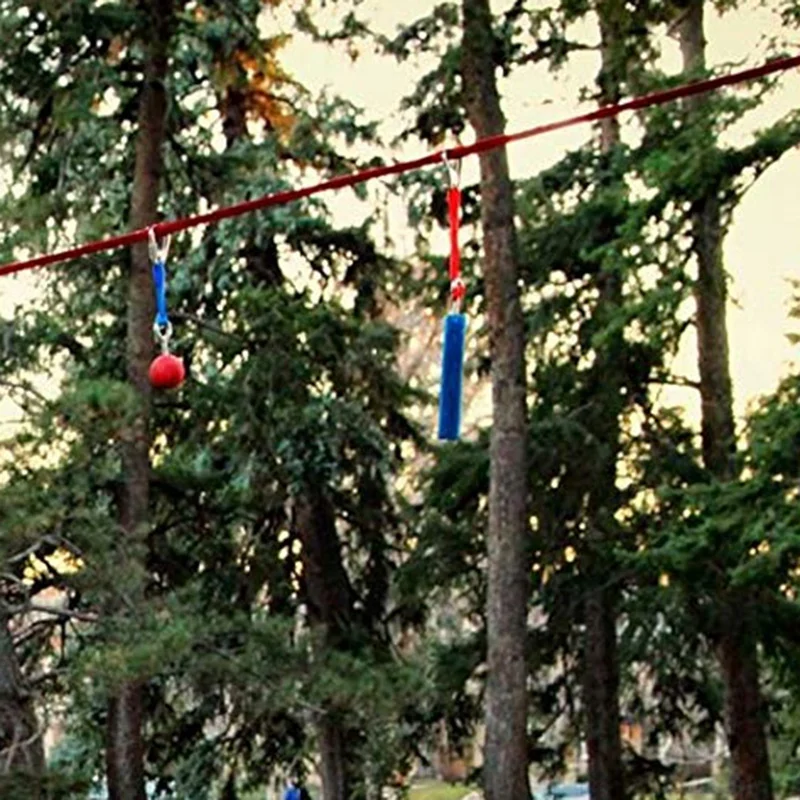 

Training Equipment Outdoor Slackline Obstacle Course Climbing Training Equipment Gymnastic Rings Ninja Rope Accessories for Kids