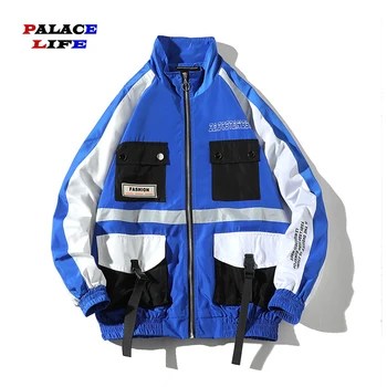 

2020 Autumn Spring New Man Jacket Hight Street Zipper Cardigan Jackets Streetwear Coat Men Hip Hop Outwear Jacket