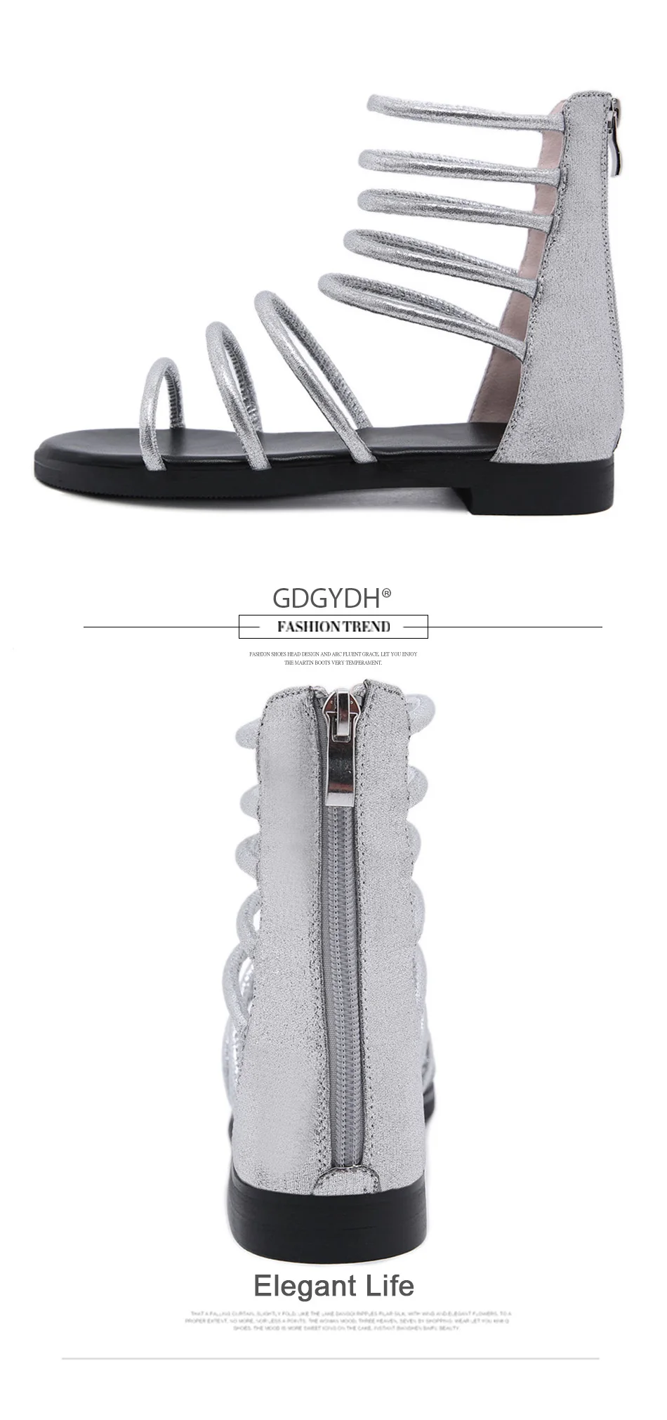 woman Flat shoes Breathable Ankle Strap Comfort Cut-Outs 