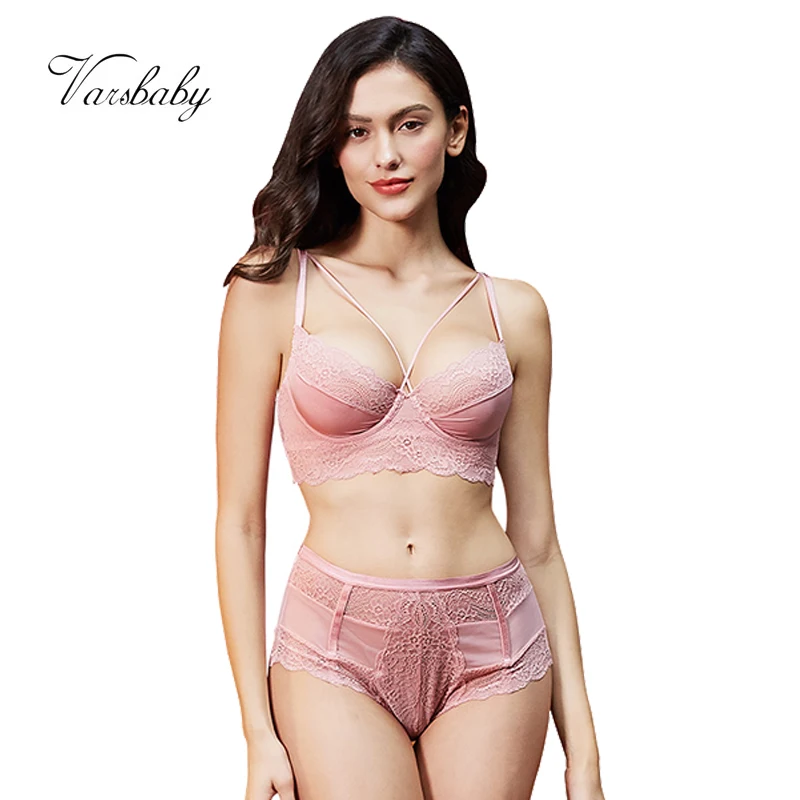 Varsbaby-ropa interior de floral ultrafino, conjuntos sujetador trasero de belleza sin forro, sexy, estilo francés, nuevo - Ropa interior y ropa de