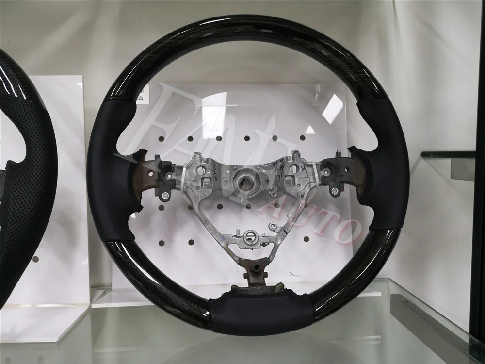 Carbon Fiber Peach Wood Steering Wheel for Toyota Sienna 2011 - Цвет: Peach wood