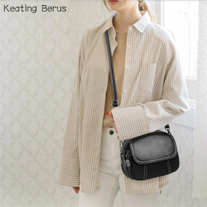 

Female Bag Bolsa Feminia Shoulder Bag Fashion PU Crossbody Messenger Bags Designer Solid Leather Handbag Small Flap Bag Women