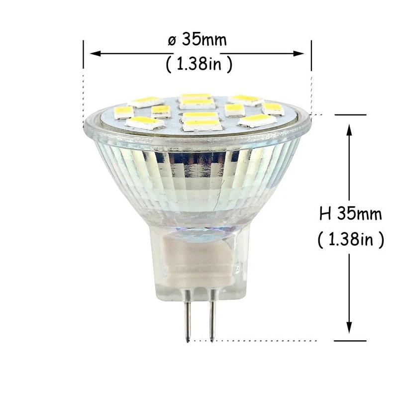 MR11 Светодиодный точечный светильник DC/AC 12 В 3 Вт 5 7 5730 SMD светодиодный