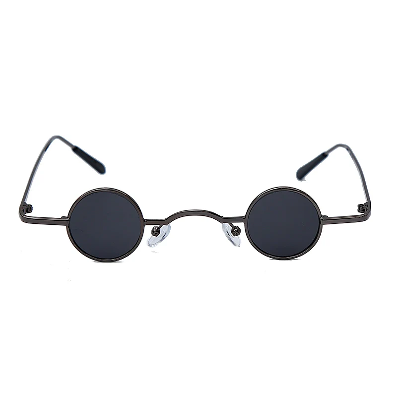 Стимпанк Круглые Солнцезащитные очки женские зеркальные Винтажные Солнцезащитные очки мужские маленькие оправы ретро солнцезащитные очки Брендовые дизайнерские очки