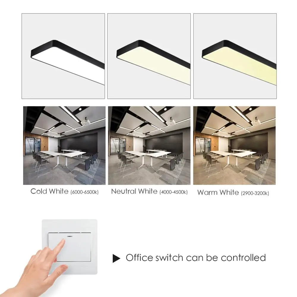 Современный светодиодный потолочный светильник Прямоугольный для гостиной