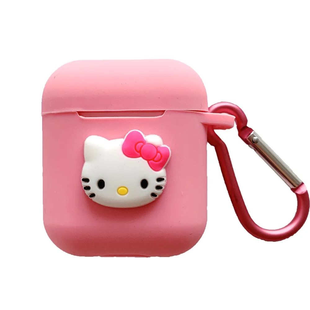 Мультяшные персонажи hello kitty Микки Минни Милые силиконовые серьги чехол для Apple Airpods Bluetooth сумка для наушников крышка