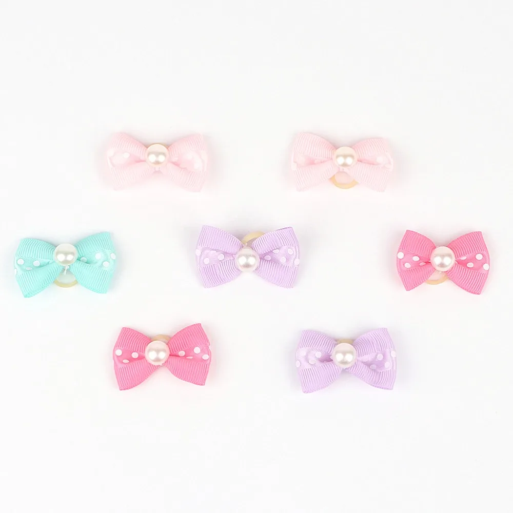 Small Dogs Bows Hair Grooming Puppy Accessories Supplies For Pets Hair Clips Grooming Yorkshire Table Bows
