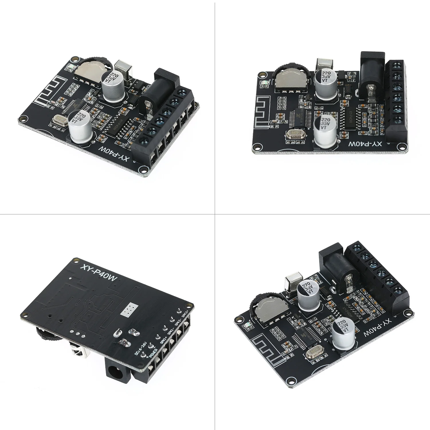 40 Вт DC 12 V/24 V питания Мощность модуль усилителя PA Модуль стерео аудио Мощность усилитель доска набор «сделай сам» для Беспроводной BT Динамик транспондер