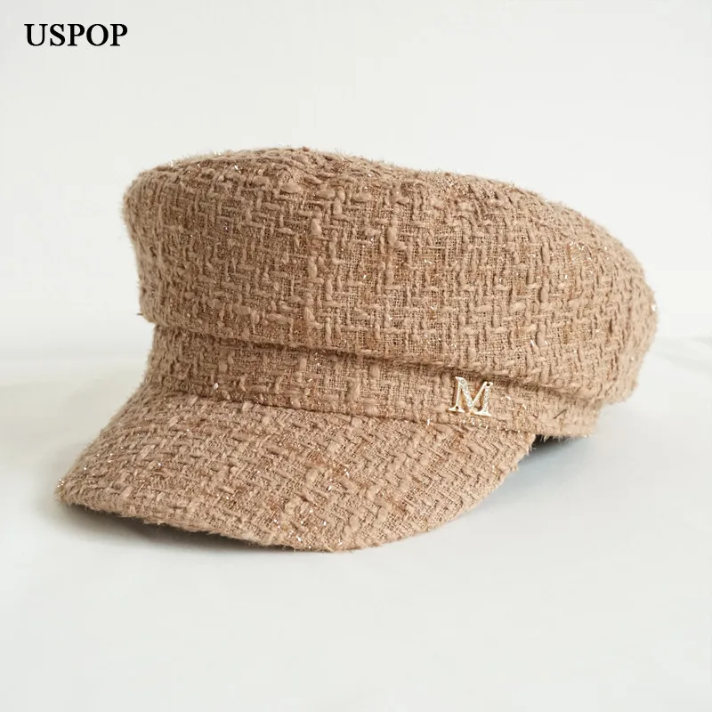 Tanio USPOP marka projektant mody czapki zimowe kobiety diament list sklep