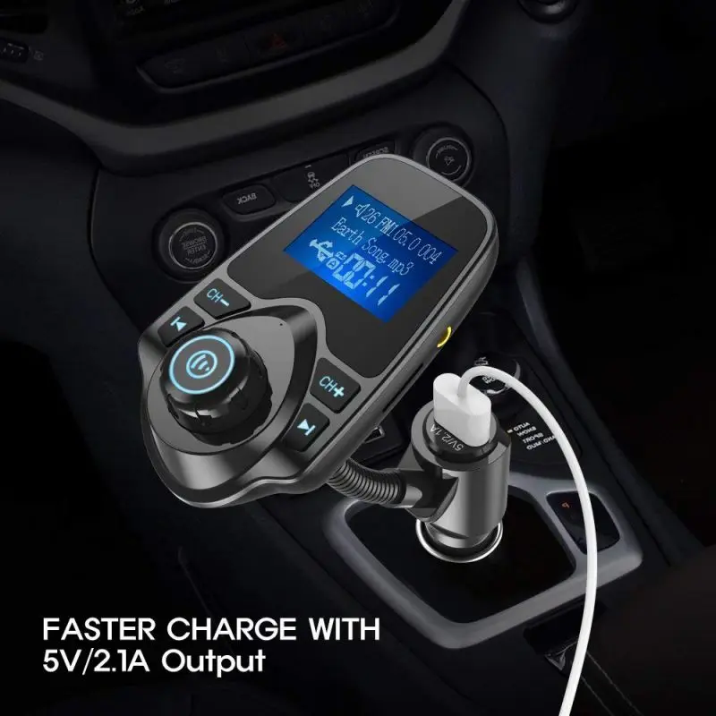 Горячая 1 шт. Bluetooth Автомобильный fm-передатчик аудио адаптер приемник беспроводной автомобильный комплект свободные руки