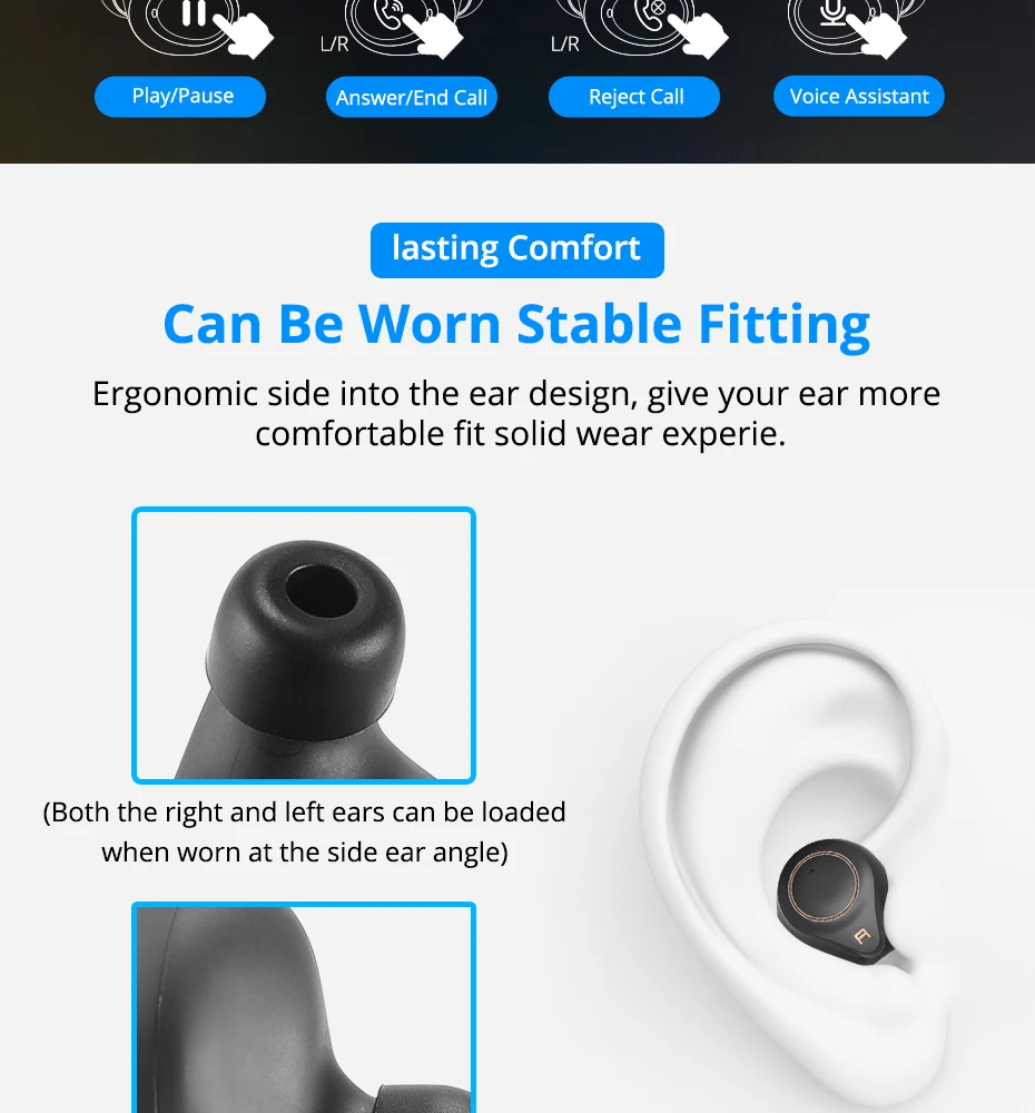 Makibes Support AptX ACC TWS True Wireless Bluetooth 5.0 Earphone CVC8 Noise-Cancellation With Super Bass HD Mic headset earbuds_09