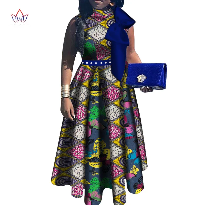 Африканская одежда для женщин с коротким рукавом Новое Летнее Длинное платье Дашики Африка riche bazin женская одежда размера плюс WY5150 - Цвет: 8