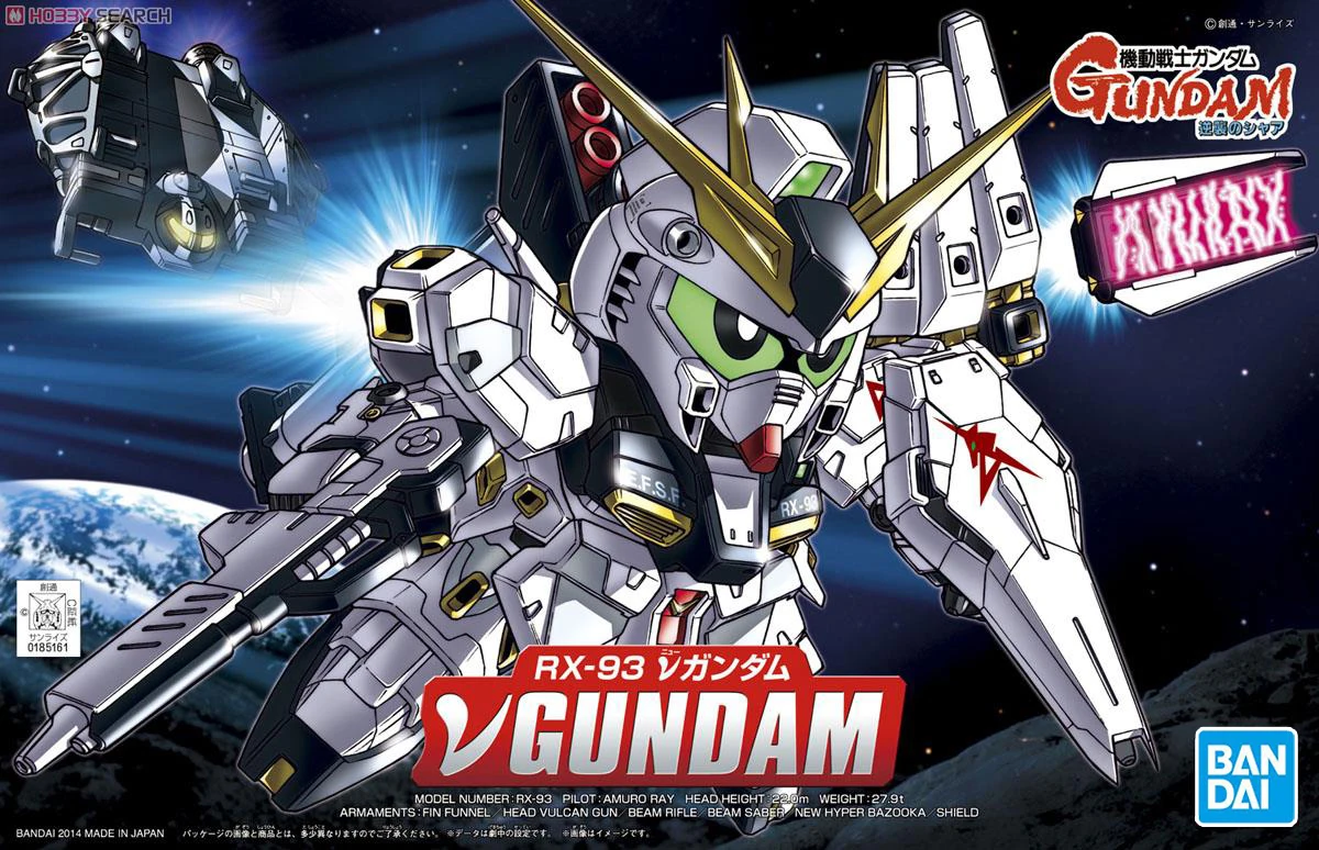 BANDAI GUNDAM BB 387 Rx-93 v Nu Gundam New model kids assembled Robot Anime action figure toys | Игрушки и хобби