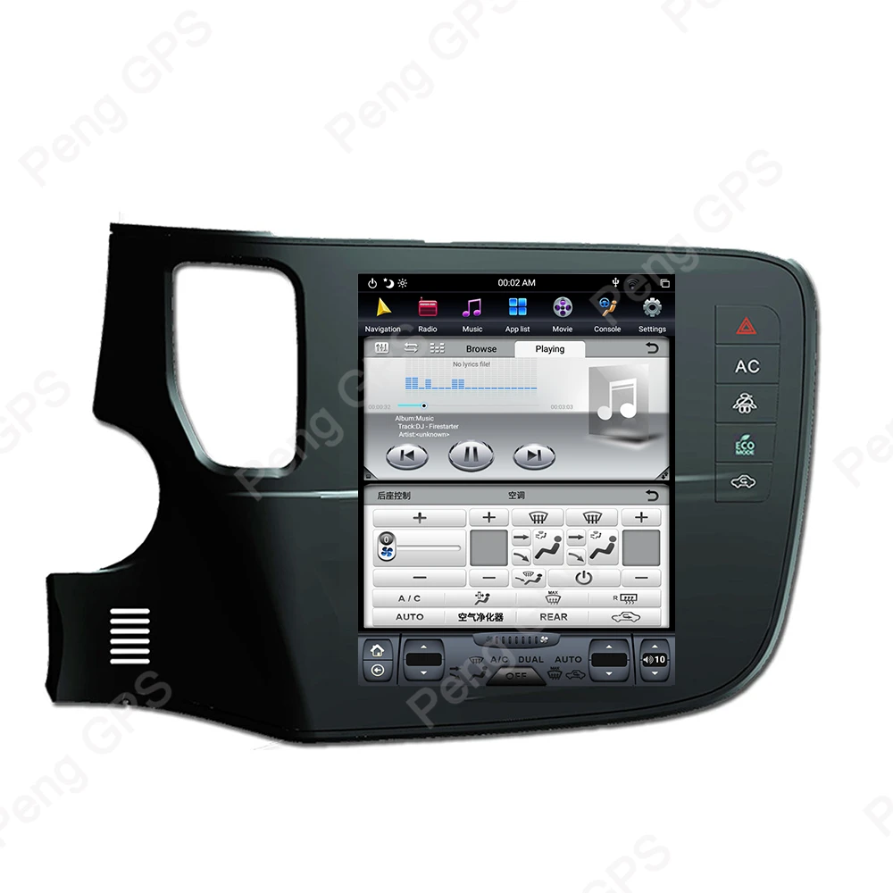 Perfect 6 Core Android 8.1 Vertical Screen GPS Navigation for Mitsubishi Outlander 2014+ Audio DVD Player 1920*1080 4K Tesla Headunit 2