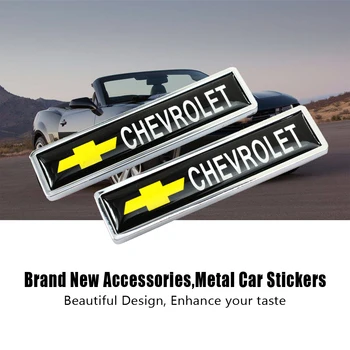

2Pcs Car Side Sticker For Chevrolet Spark Onix Blazer Chevy V8 Cruze Silverado Cavalier Aveo Lacetti Captiva Camaro Accessories