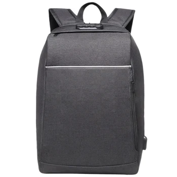 

LJL-Men's Backpack Female Waterproof USB Charging School Bags Collage Student Male Women Travel Bag Anti Theft Backpack