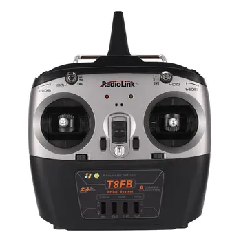 

Radiolink T8FB 8CH Transmitter Radio Remote Control with R8EF Receiver for for RC Airplane Helicopter Drone Left Hand Accessory