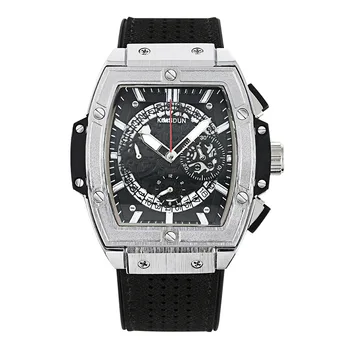 

Men Calendar Sports Watch Waterproof Fashion Casual More Function Timing Wine Barrel Shape Quartz Watch 721D