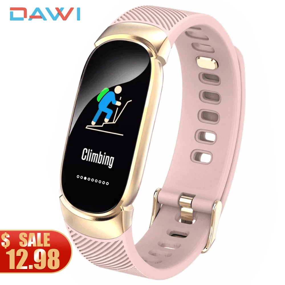 Pulsera inteligente para hombre y mujer, reloj inteligente deportivo con control del ritmo cardíaco y de la presión sanguínea