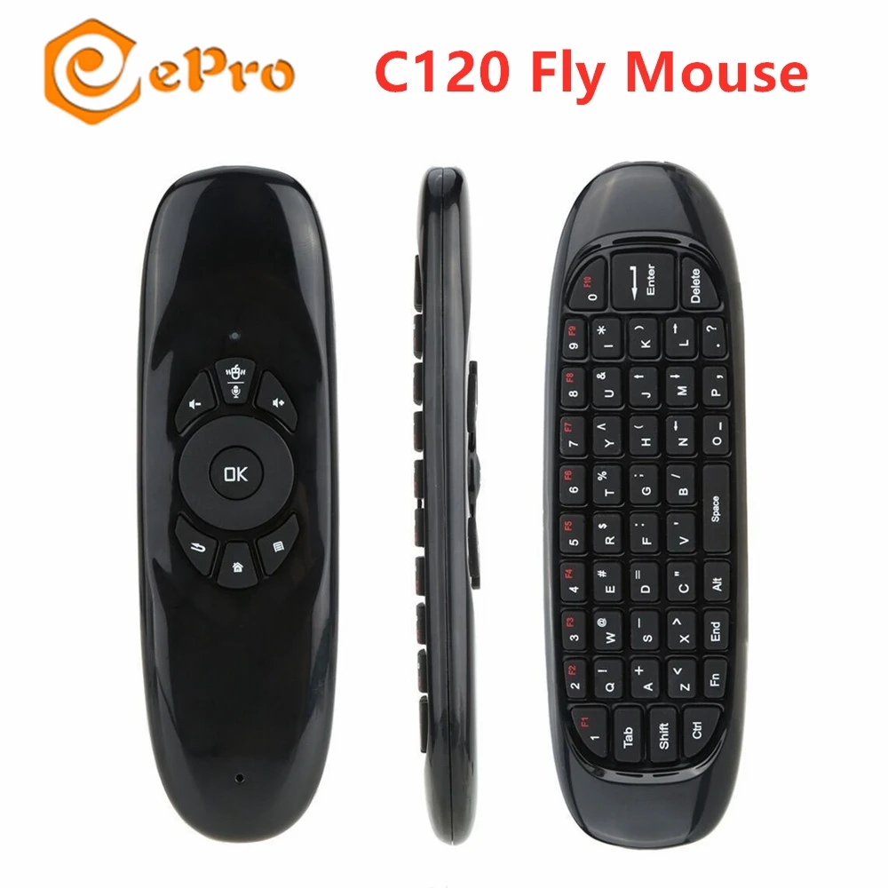 Беспроводная клавиатура C120 гироскоп Fly Air mouse перезаряжаемая 6 осей датчик Android