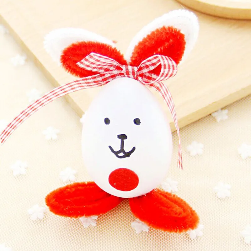 Пасхальные яйца DIY игрушки милый кролик висячие игрушки украшения Дети ручной работы игрушка материал посылка ручной работы родитель-ребенок игры 5 шт