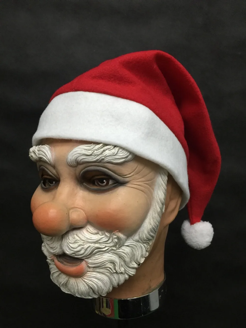 Санта Клаус латексная маска Счастливого Рождества уличное украшение милый костюм Санта Клауса маскарадный парик борода нарядное Рождество вечерние