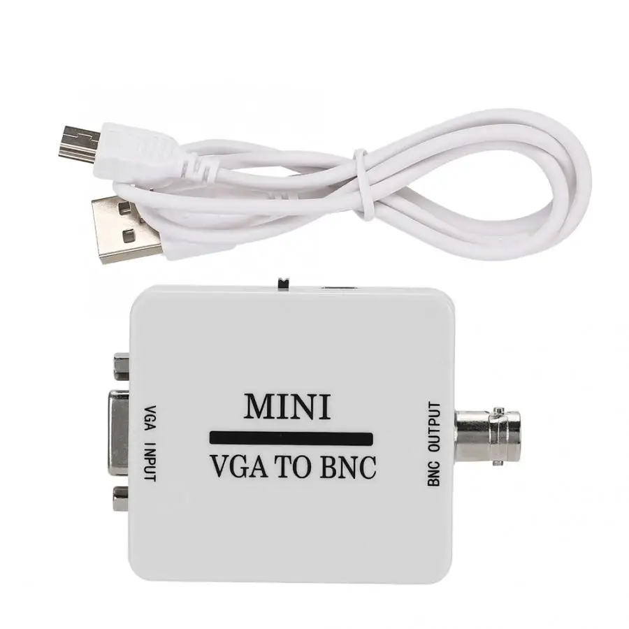  Cavo audio Mini HD VGA a BNC 1920X1080 USB Video Converter per HDTV Monitor Tv Computer cavo audio