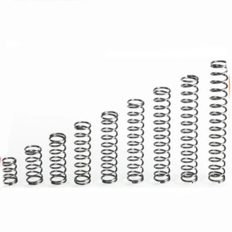 Ressorts Compression Acier Inox 304 – Diam. Fil 1mm – Diam. Extérieur 6 à 16mm – Longueur 10-50mm