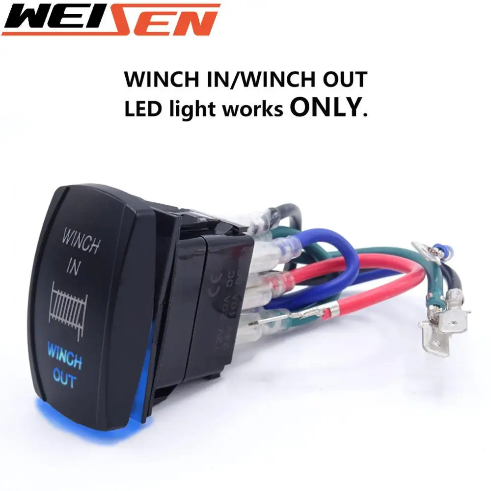 20A 12V/10A 24V Black Shell/ON OFF ON DPDT illuminated Switch 7 Pin  Momentary Laser Rocker Switch Winch In/Out Waterproof DC|ATV Parts &  Accessories| - AliExpress