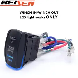 Interrupteur à bascule Laser momentané, 20a 12V/10a 24V, interrupteur lumineux DPDT à coque noire/ON OFF, 7 broches, entrée/sortie DC étanche 