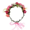 Molans 2022 printemps bohème fleurs couronnes plage Hawaii guirlande florale romantique Faux Rose mariage couronnes nouveau fleur bandeau ► Photo 2/6