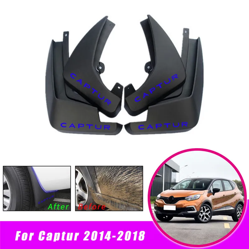 Брызговики для автомобиля Renault Captur- Брызговики крыла брызговики 4 шт - Цвет: Синий