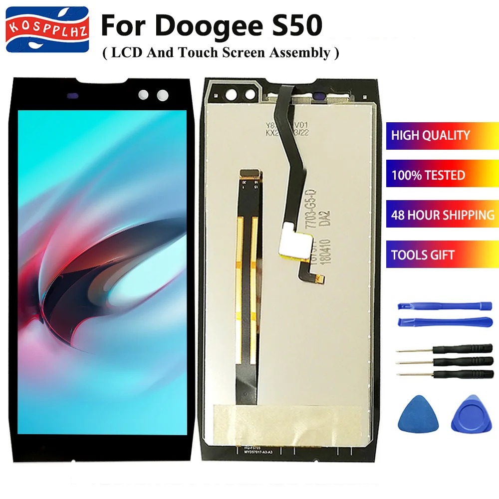 5,7 дюймов Для Doogee S50 ЖК-дисплей и сенсорный экран протестированный качественный экран дигитайзер сборка Замена DOOGEE S 50+ Инструменты