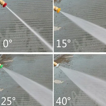 

High Pressure Washer Jet Lance Kit Nozzles Adapter Long 38cm 5 Spray Nozzles With Adapter Water Saving Tool Sets
