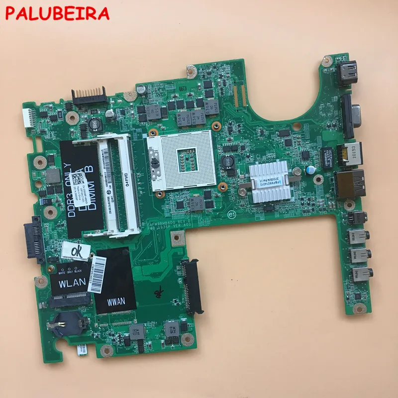 PALUBEIRA материнская плата для ноутбука Dell Studio 1558 основная DAFM9BMB6D0 CN-0G936P 0G936P DDR3 все
