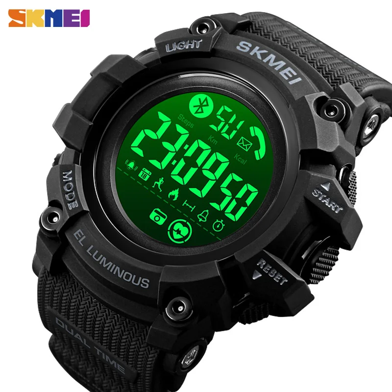 SKMEI Smart Watches Men Calorie Heart Rate Tracker Male Smart Watch For Mens Bluetooth-compatible relojes inteligentes 1643