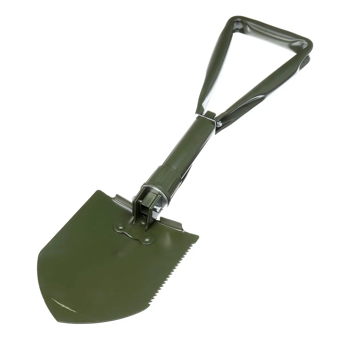 Портативная Складная Военная Лопата садовые инструменты из нержавеющей стали для выживания лопатка многофункциональные походные ручные инструменты - Цвет: Green
