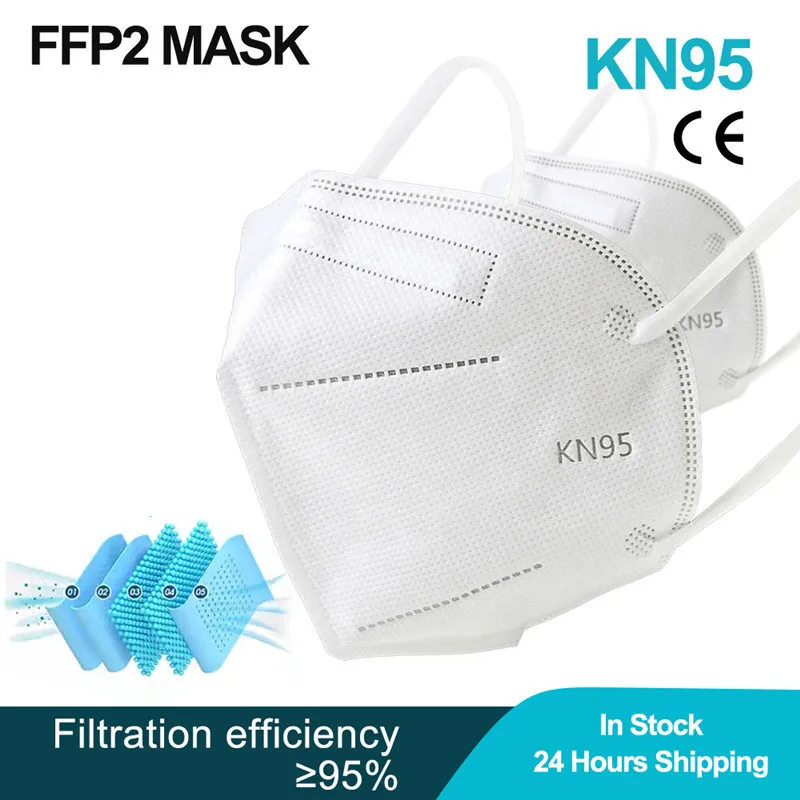 KN95 Mascarillas ffp2 маска для лица защитный рот против пыли загрязнения Респиратор